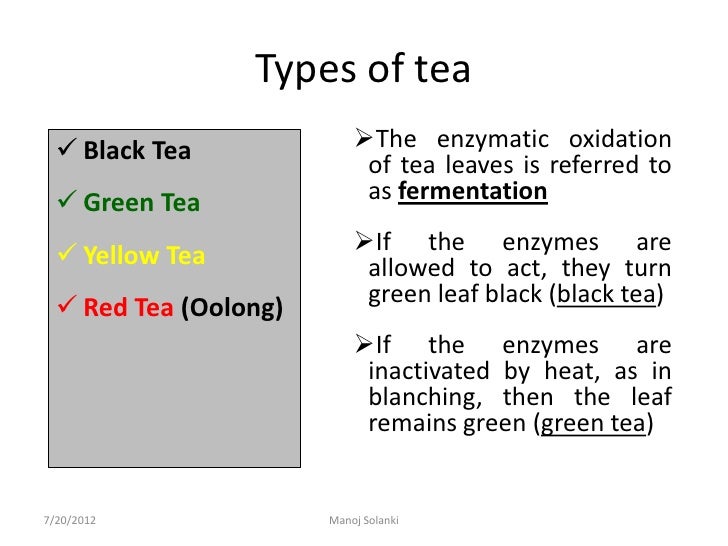 Tea chemistry
