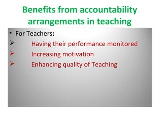 Teaching Accountability Teacher accountability ppp | PPT