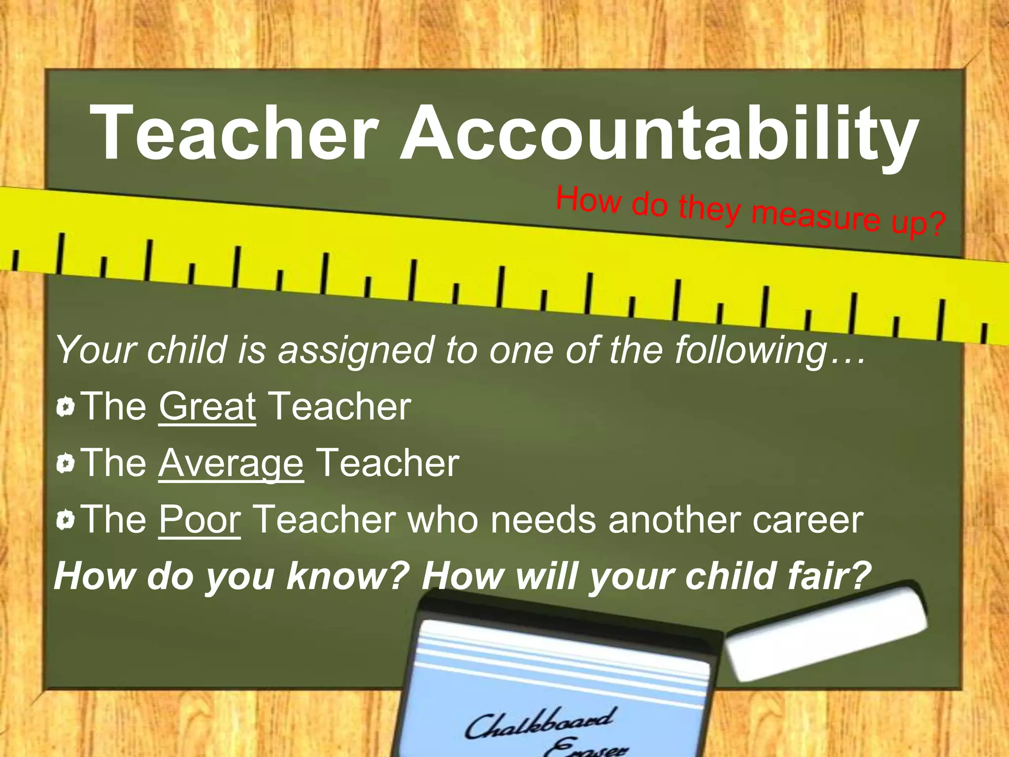 Teacher Accountability Research Powerpoint | PPT