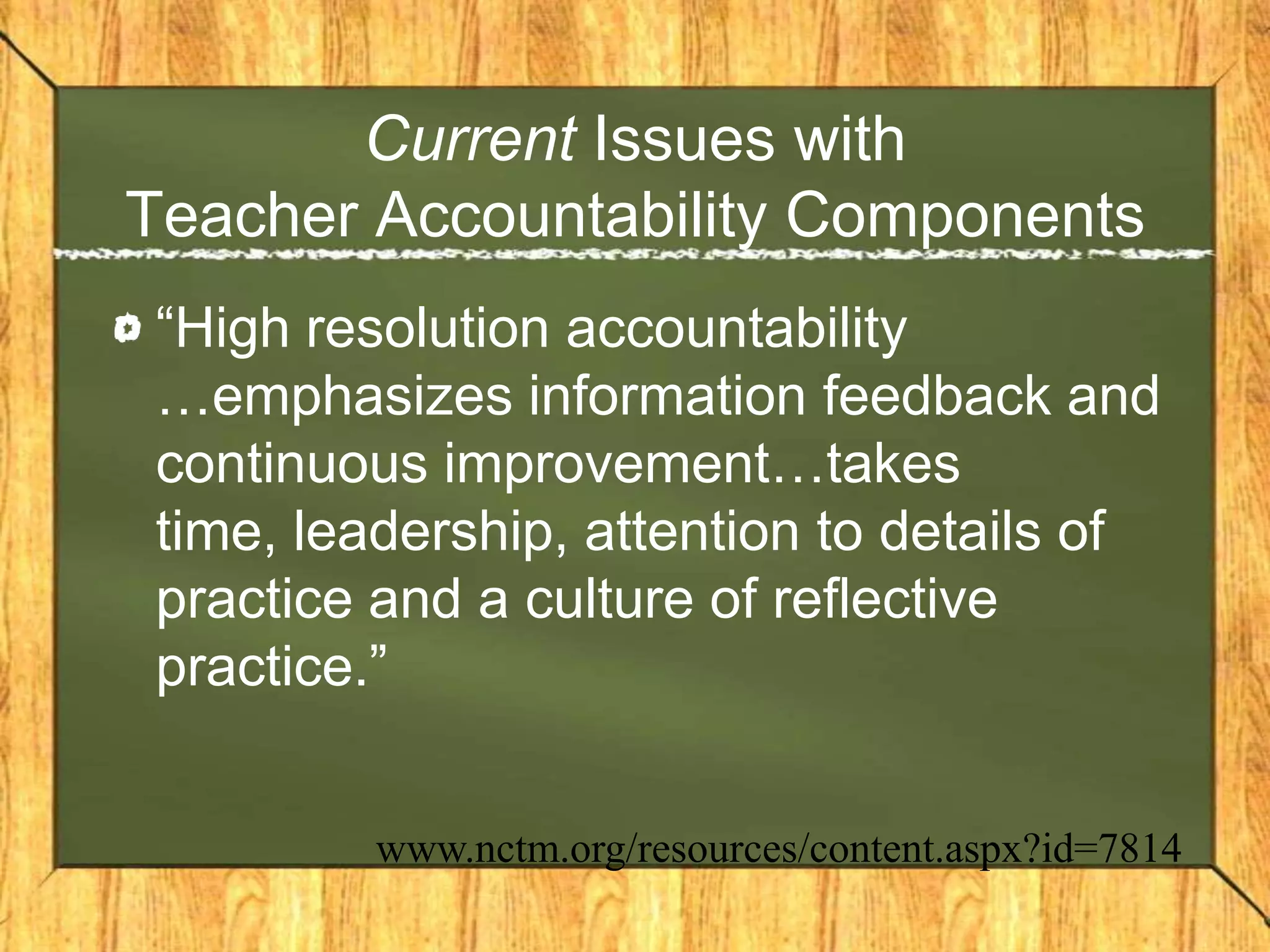 Teacher accountability research powerpoint | PPTX