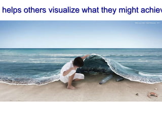 helps others visualize what they might achiev
 