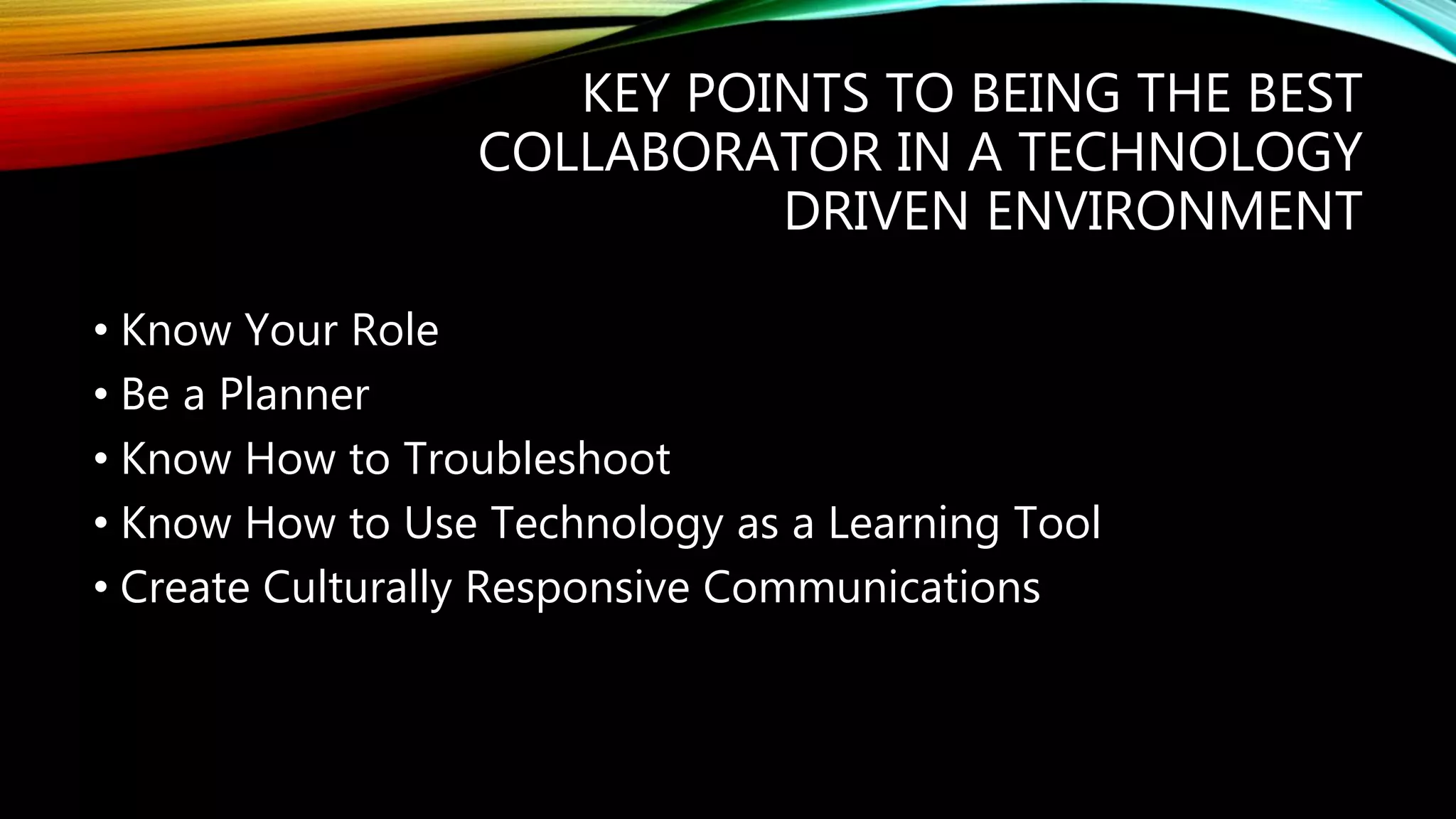 Teacher as a collaborator presentation | PPTX