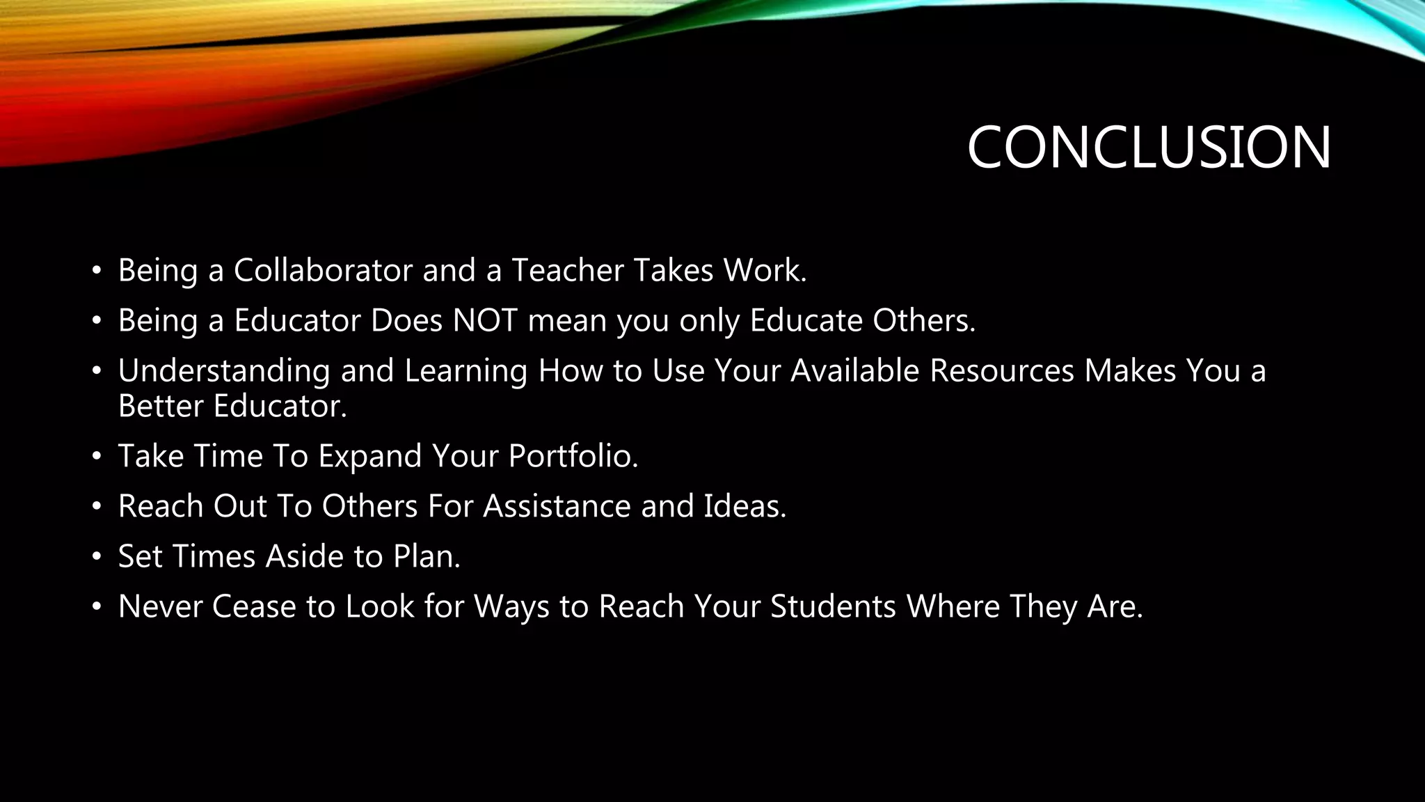 Teacher as a collaborator presentation | PPTX