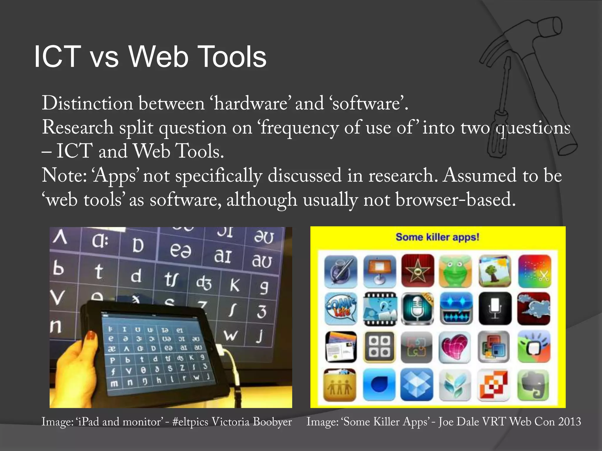 ICT vs Web Tools
 
