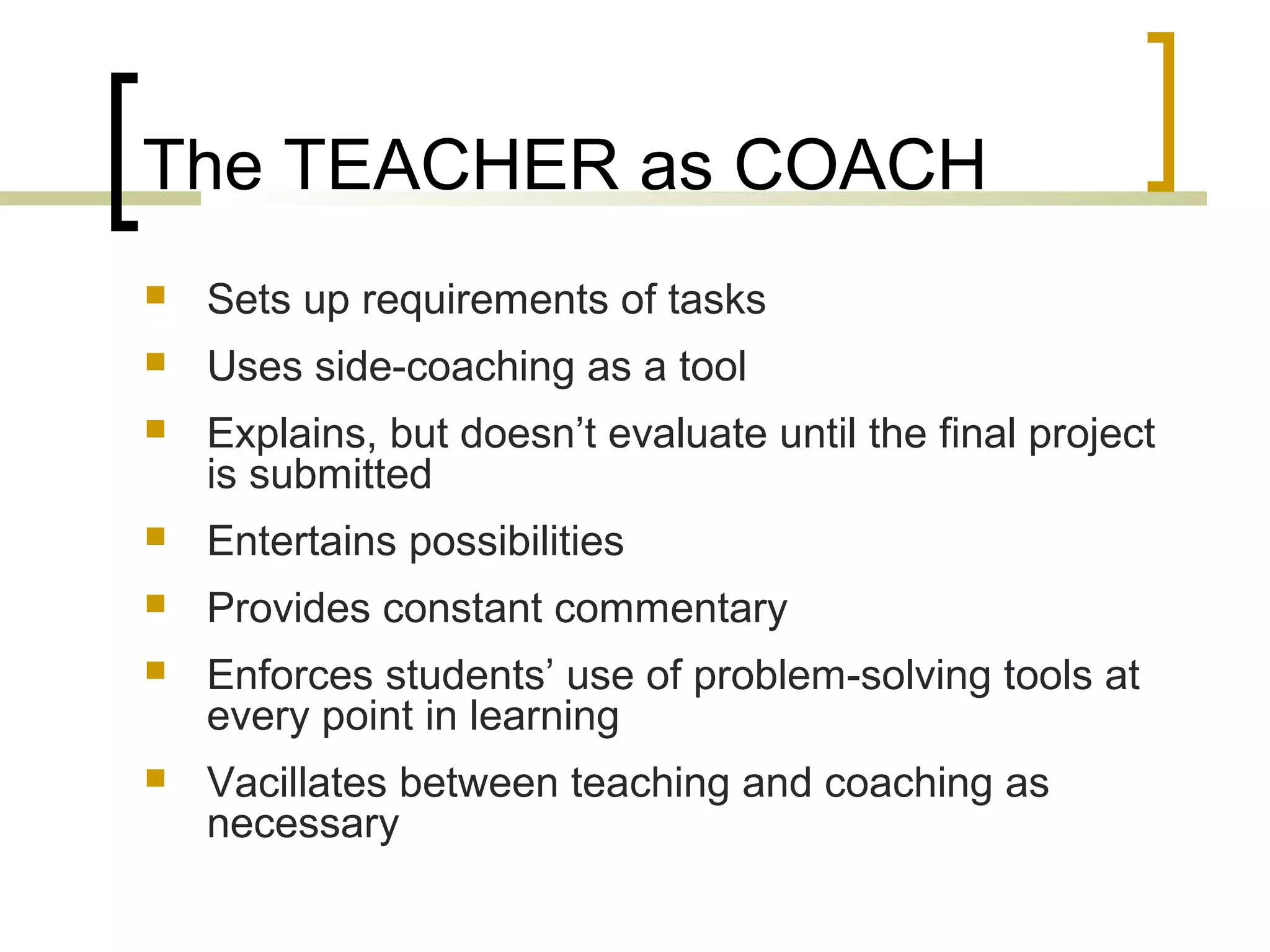 Teacher coach presentation | PPT