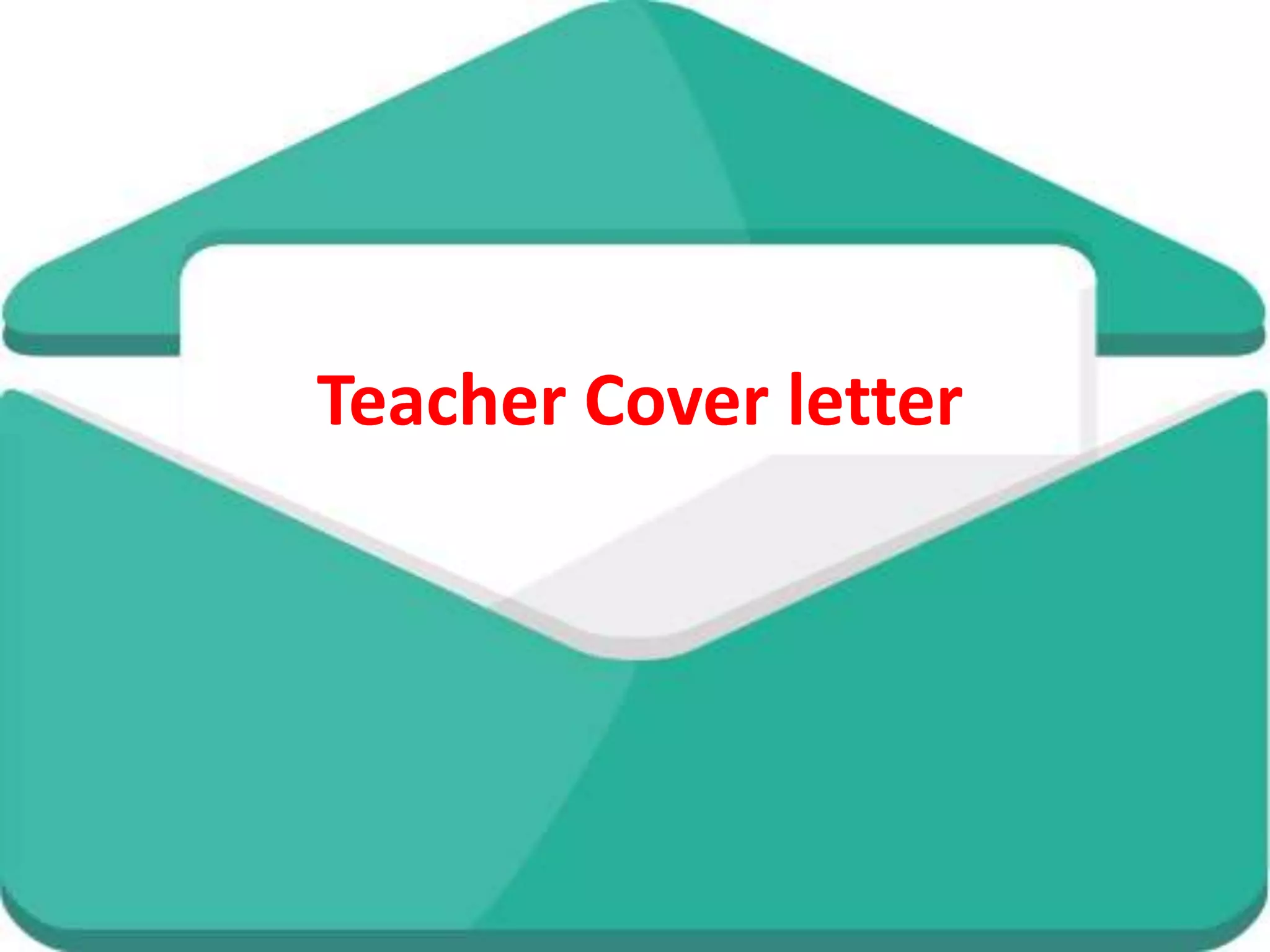 Teacher cover letter examples no experience PPT