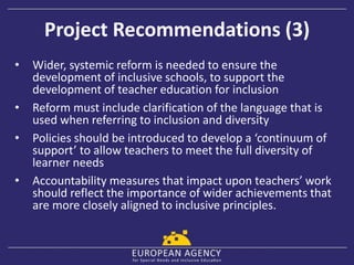 Teacher Education for Inclusion project | PPSX