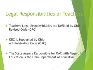 responsibilities legal