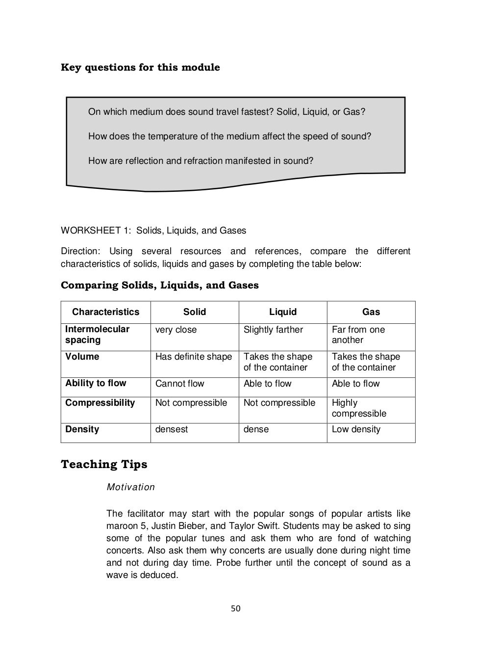 Teacher guide grade 8