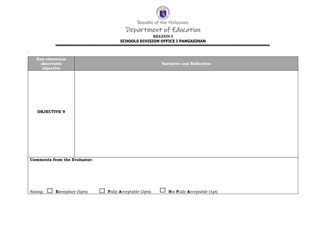 TEACHER REFLECTION FORM (2).docx | Educational Assessment | Education