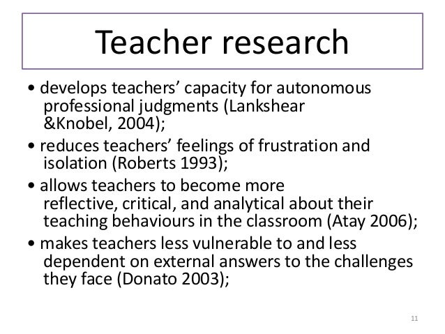 research on teachers performance