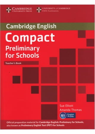 Compact PET For Schools Teacher's book