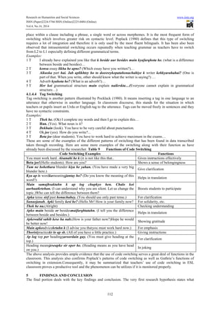 Teachers’ code switching in a content-focused english as a second ...