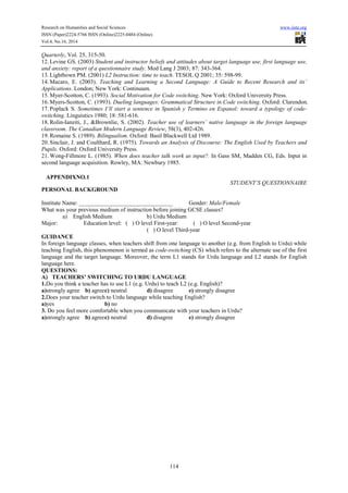 Teachers’ code switching in a content-focused english as a second ...