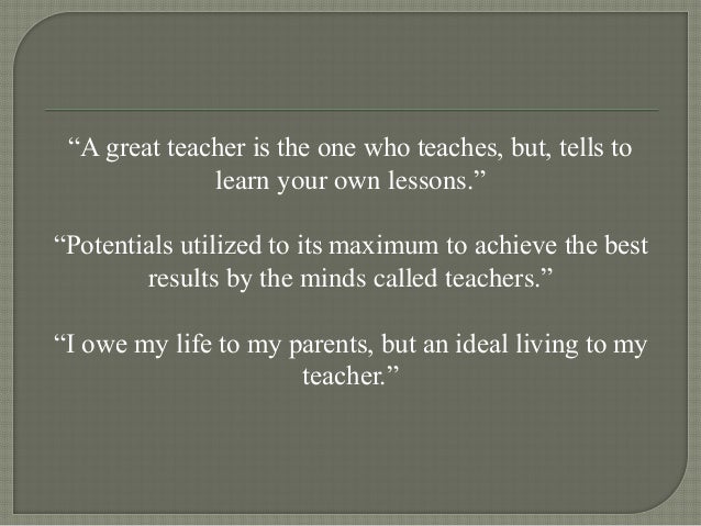 Teacher's Day Best Quotes