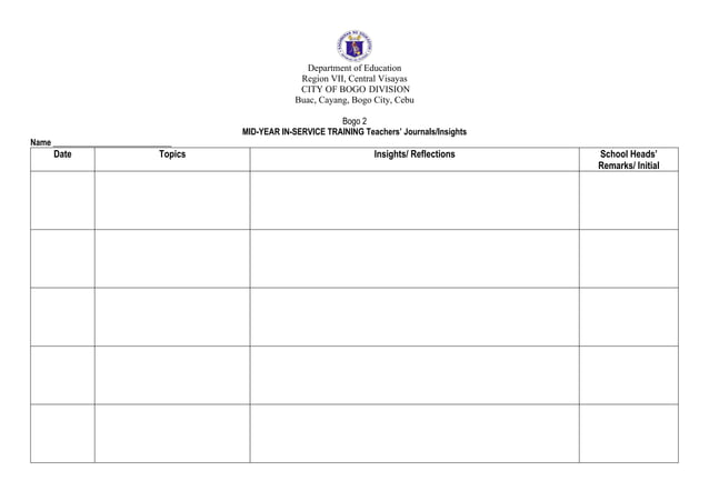 teachers Inset journalreflection template.docx