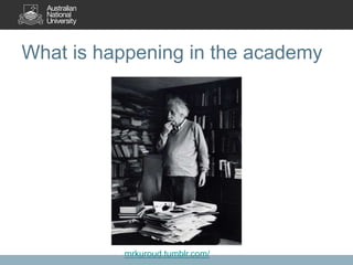 What is happening in the academy
mrkuroud.tumblr.com/
 