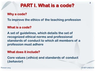 Teacher S Professional Code Of Conduct