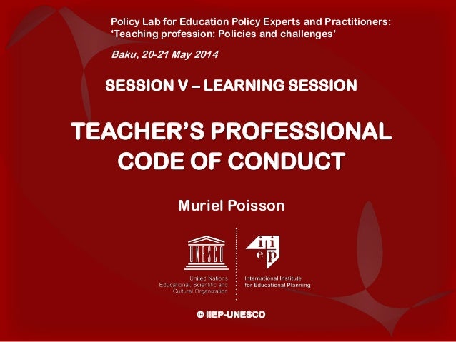 Teacher S Professional Code Of Conduct Teacher S Professional Code Of Conduct