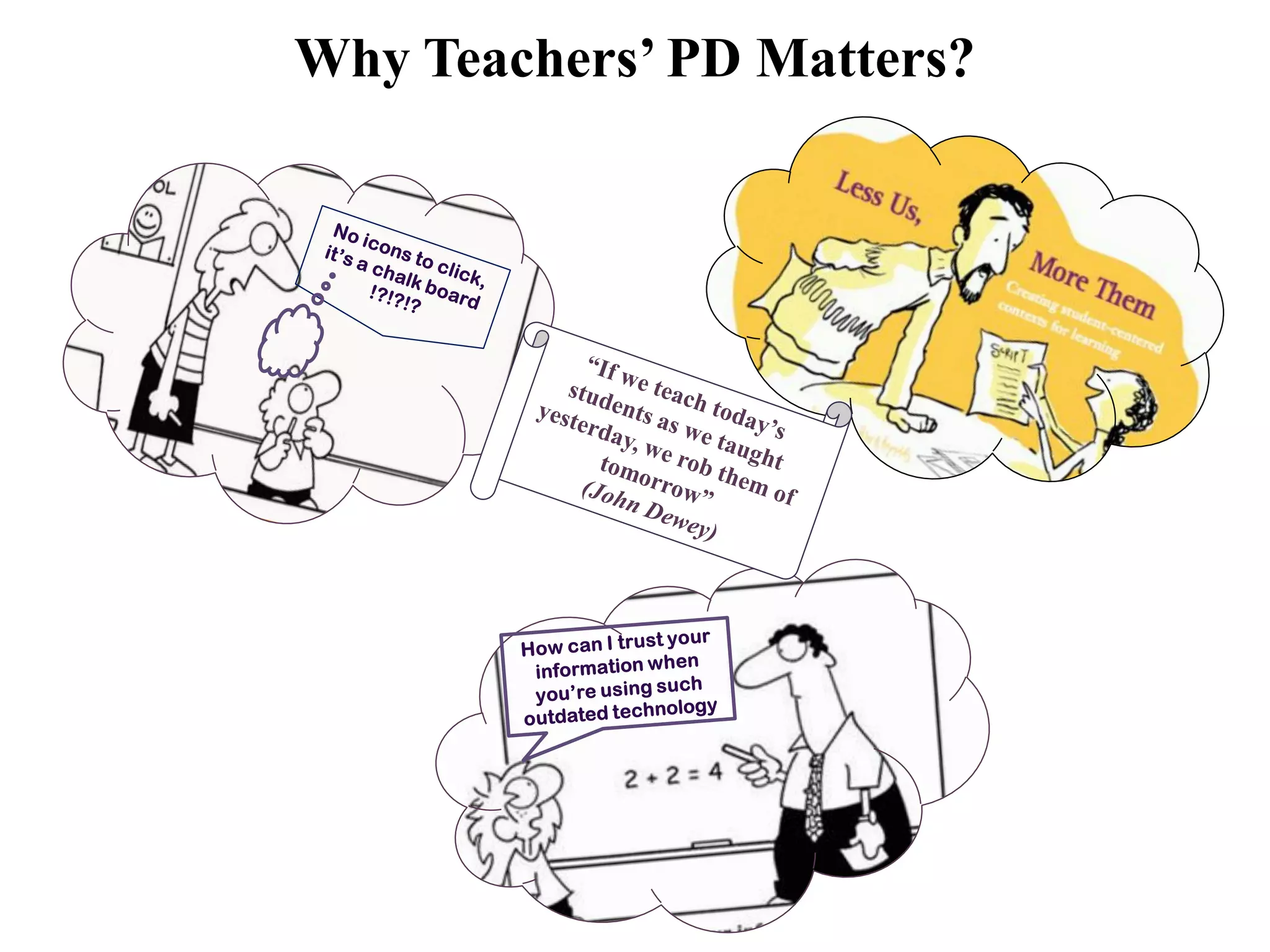 Why Teachers’ PD Matters?
 