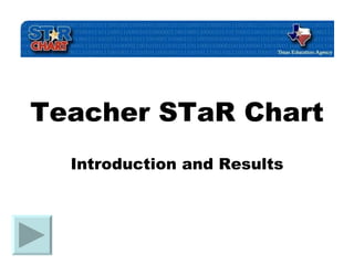 Teacher STaR Chart Introduction and Results 
