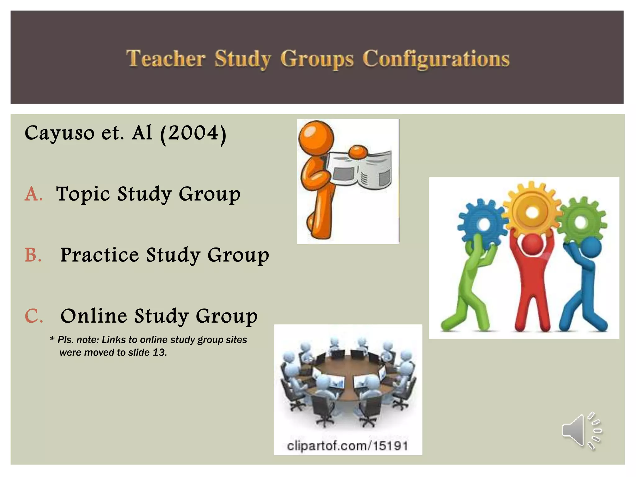 Teacher Study Groups Excellent Ppt Pptx