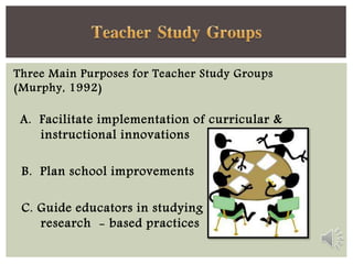 Teacher Study Groups Excellent Ppt Pptx