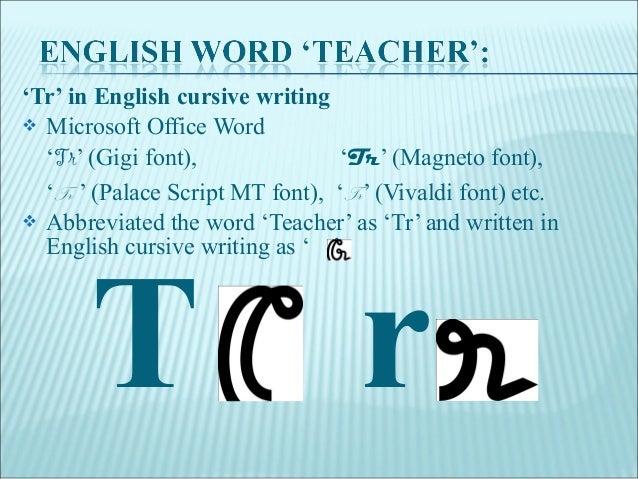 symbol for teacher