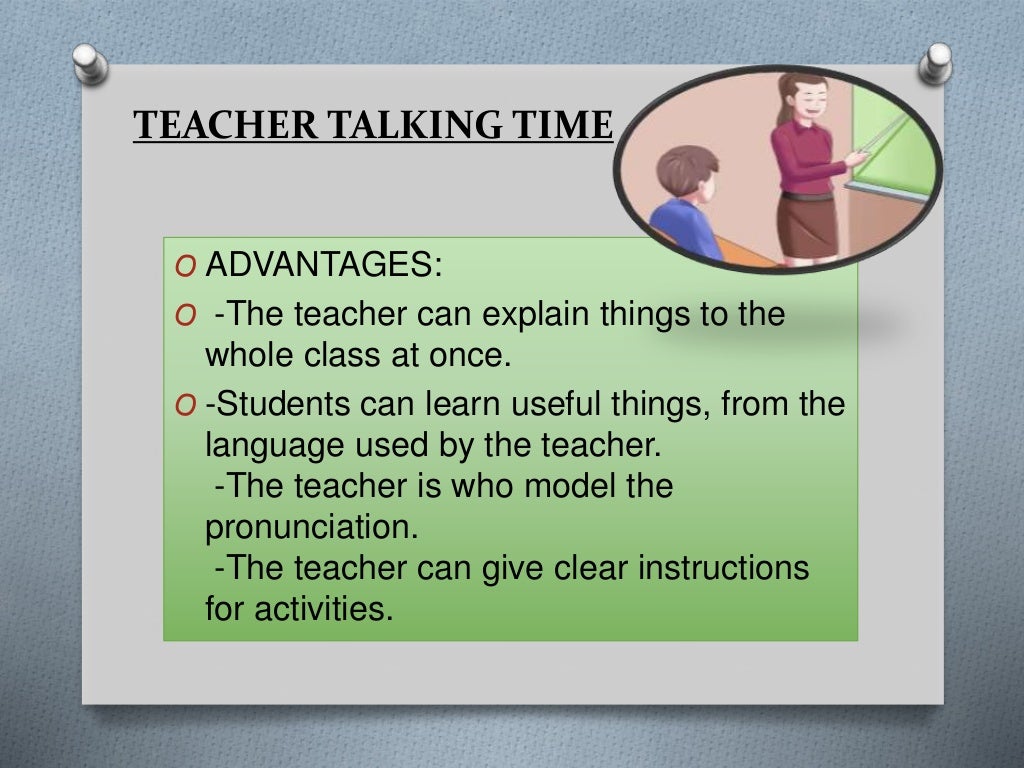 Teacher talk and student talk