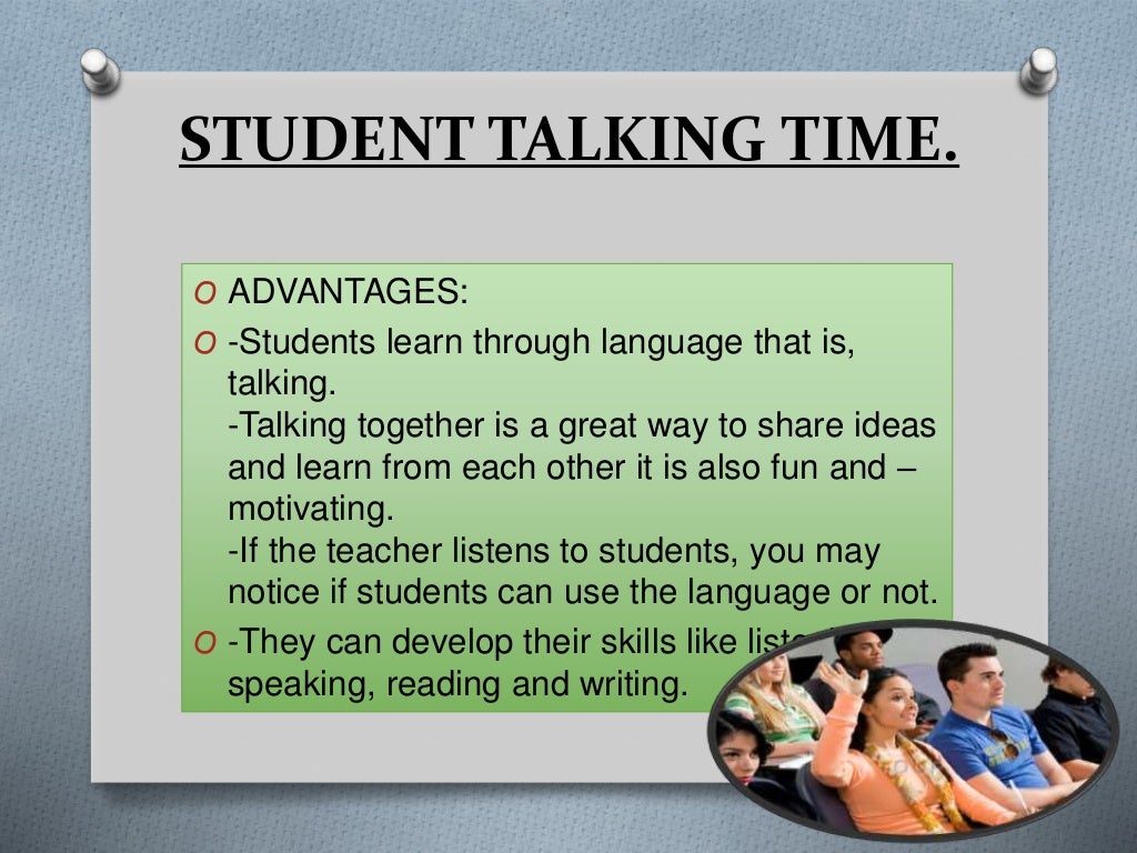 Teacher talk and student talk