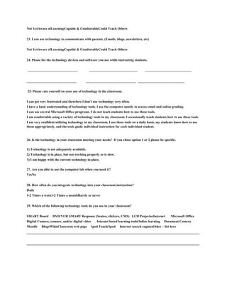 Teacher technology survey and needs assessment school name | DOCX