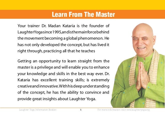 Certified Laughter Yoga Teacher Training By Dr Kataria