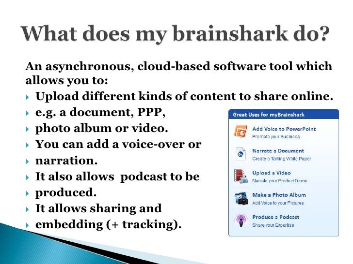 Teacher training my brainshark 1 introduction