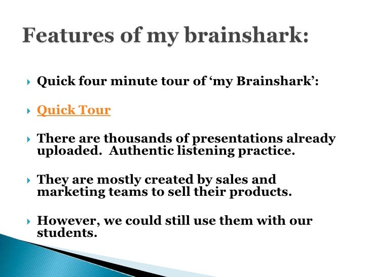 Teacher training my brainshark 1 introduction