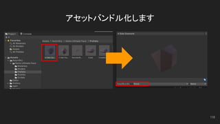 アセットバンドル化します
118
 