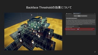 Backface Thresholdの効果について
37
 