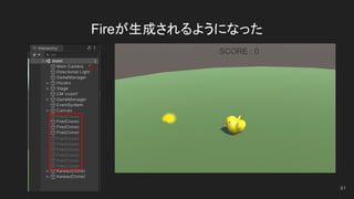 Fireが生成されるようになった
61
 