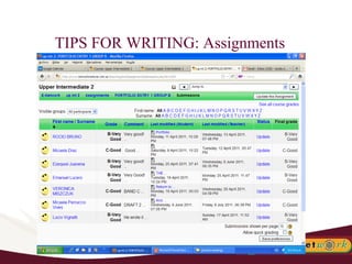 TIPS FOR WRITING: Assignments 