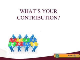 WHAT´S YOUR CONTRIBUTION? 