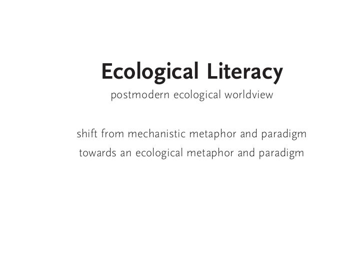 ecological literacy essay
