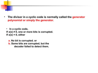 Comprehensive Overview of Cyclic Codes in Channel Coding and Error ...