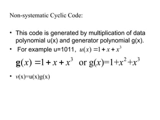 Comprehensive Overview of Cyclic Codes in Channel Coding and Error ...