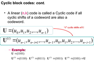 Comprehensive Overview of Cyclic Codes in Channel Coding and Error ...
