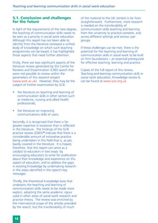 Teaching and learning communication skills in Social Work education | PDF
