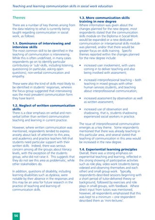 Teaching and learning communication skills in Social Work education | PDF
