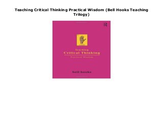 teaching critical thinking hooks