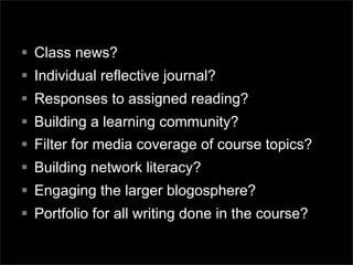 Teaching Digital Composition with Blogs 