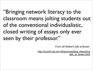 Teaching Digital Composition with Blogs 