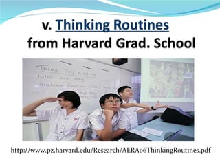 http://www.pz.harvard.edu/Research/AERA06ThinkingRoutines.pdf
 