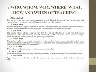 Teaching is-an-essential-part-of-education | PPTX